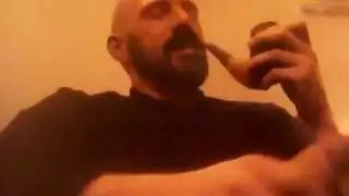 شقراء تنفث دخانًا وتحصل على عمل أنابيب عميق